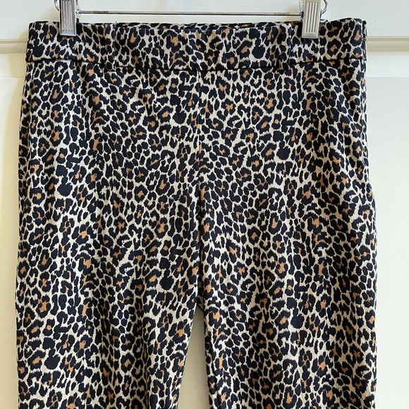 J. Crew Leopard-print Winnie pant in stretch cotton - Picture 3 of 7